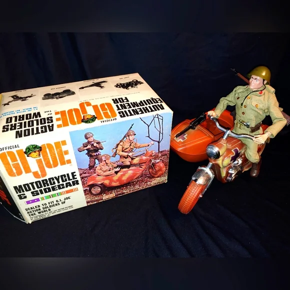 Hasbro | Accessories | Vintage Gi Joe Irwin Motorcycle Wside